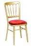 Gouden franse stoel met rode zitting
