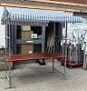 Partykraam blauw/wit 200 cm