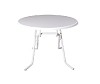 Zit/terras tafel wit 85 cm inklapbaar